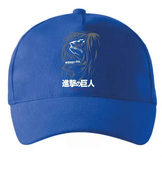Кепка Attack on Titan Eren Yeager Яскраво-синій фото