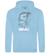 Женская толстовка (худи) Attack on Titan Eren Yeager Голубой фото