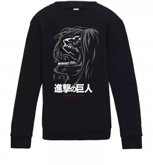 Дитячий світшот Attack on Titan Eren Yeager Чорний фото