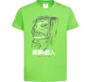 Детская футболка Attack on Titan Eren Yeager Лаймовый фото