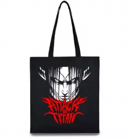 Еко-сумка Attack on titan Чорний фото