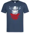 Мужская футболка Attack on titan Темно-синий фото