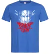 Мужская футболка Attack on titan Ярко-синий фото