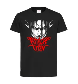 Дитяча футболка Attack on titan Чорний фото
