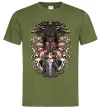 Мужская футболка Eren Yeager Титан Оливковый фото