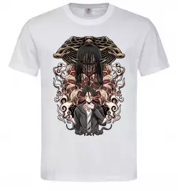 Мужская футболка Eren Yaeger Атака титанов Белый фото