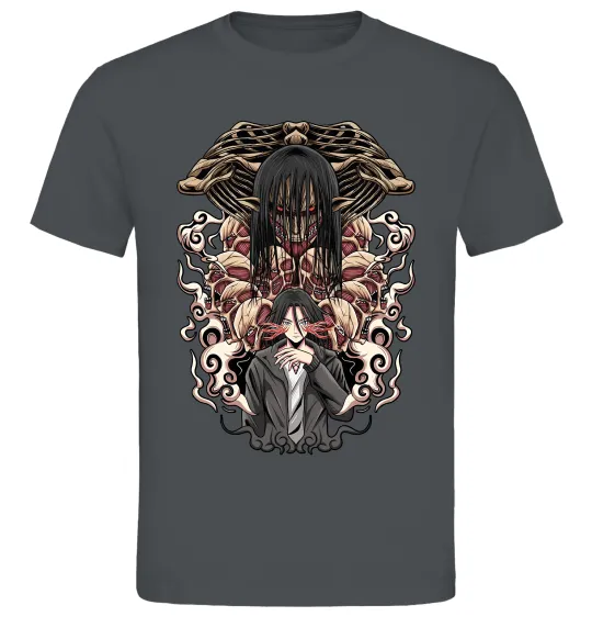 Мужская футболка Eren Yeager Титан Графит фото