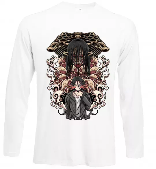 Лонгслив Eren Yeager Титан Белый фото