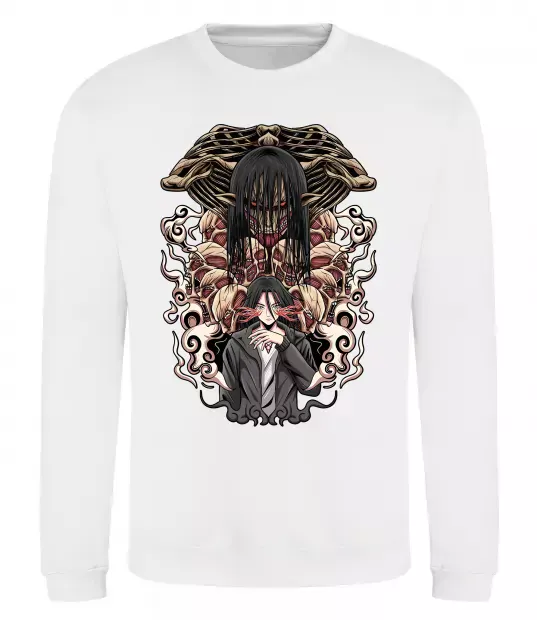 Світшот Eren Yeager Титан Білий фото