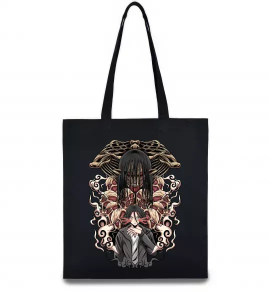 Эко-сумка Eren Yeager Титан Черный фото