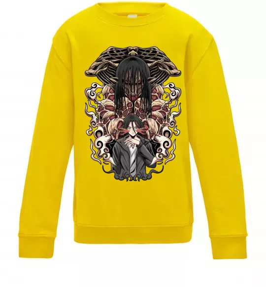 Дитячий світшот Eren Yeager Титан Сонячно жовтий фото