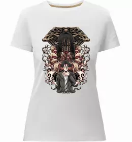 Женская премиум футболка Eren Yaeger Атака титанов Белый фото