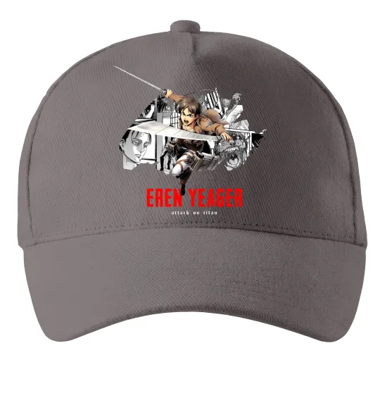 Кепка Eren Yeager Attack on titan Серый фото