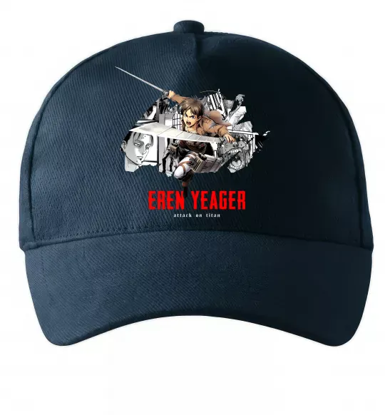 Кепка Eren Yeager Attack on titan Темно-синий фото
