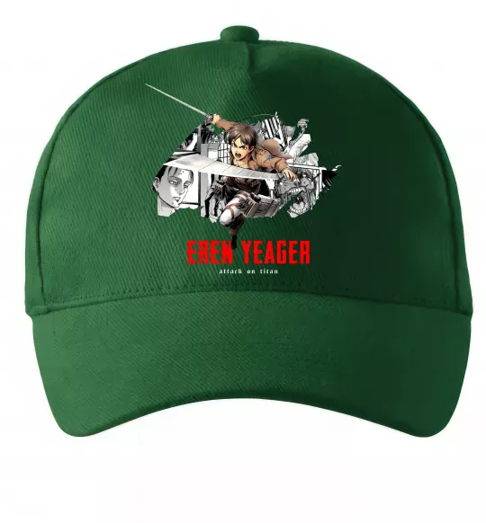 Кепка Eren Yeager Attack on titan Темно-зеленый фото