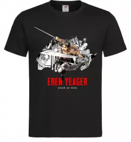 Мужская футболка Eren Yaeger Атака титанов Белый фото