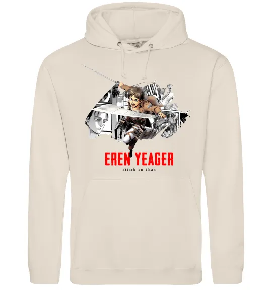 Мужская толстовка (худи) Eren Yeager Attack on titan Таш фото