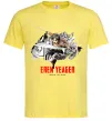 Мужская футболка Eren Yeager Attack on titan Лимонный фото
