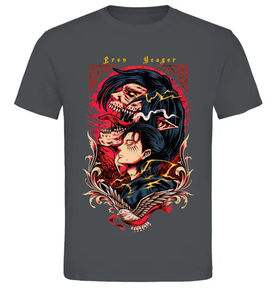 Мужская футболка Eren Yeager Графит фото