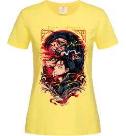 Женская футболка Eren Yeager Лимонный фото
