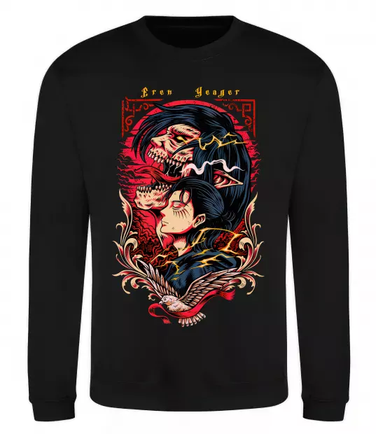 Свитшот Eren Yeager Черный фото