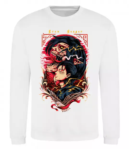 Свитшот Eren Yeager Белый фото