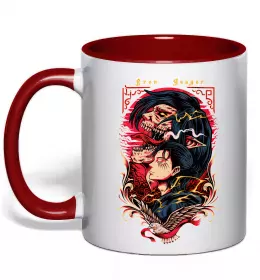 Чашка с цветной ручкой