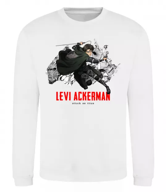 Світшот Levi Ackerman Білий фото
