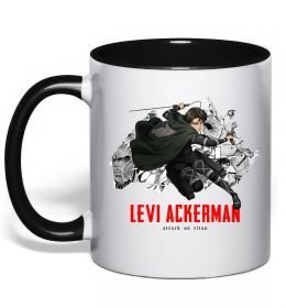 Чашка с цветной ручкой Levi Ackerman