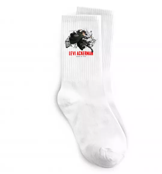 Шкарпетки Levi Ackerman Білий фото
