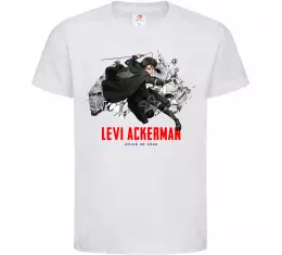 Детская футболка Levi Ackerman Белый фото