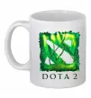 Чашка керамическая Dota 2 green Белый фото