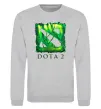 Світшот Dota 2 green Сірий меланж фото