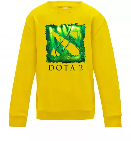 Дитячий світшот Dota 2 green Сонячно жовтий фото