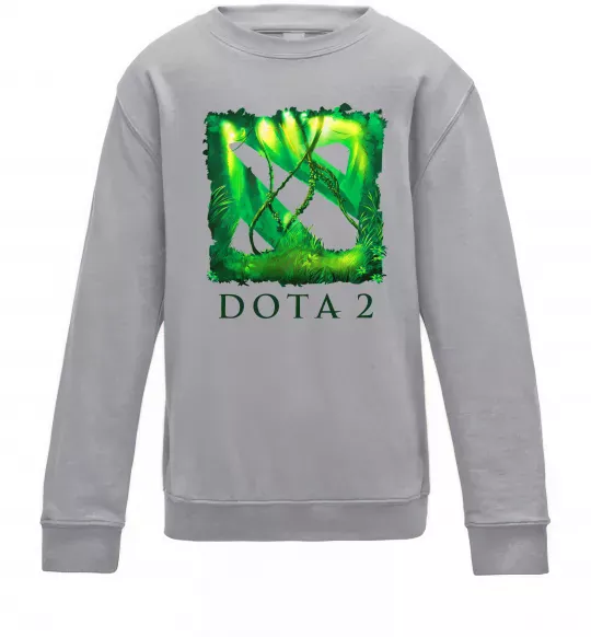 Дитячий світшот Dota 2 green Сірий меланж фото
