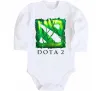 Дитячий бодік Dota 2 green Білий фото