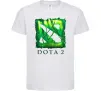 Детская футболка Dota 2 green Белый фото