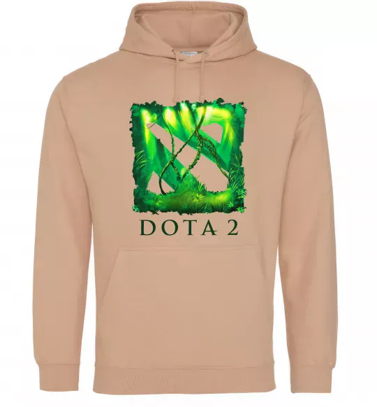 Женская толстовка (худи) Dota 2 green Песочный фото