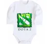 Детский боди Dota 2 green Белый фото