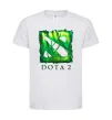 Детская футболка Dota 2 green Белый фото