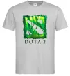 Мужская футболка Dota 2 green Серый фото