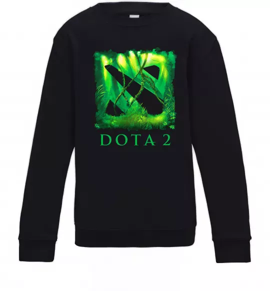 Дитячий світшот Dota 2 green Чорний фото