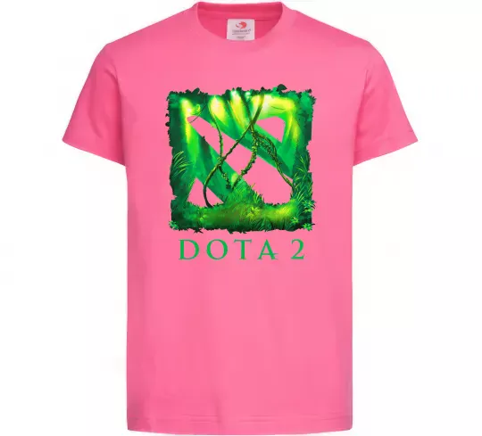 Детская футболка Dota 2 green Ярко-розовый фото