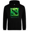 Женская толстовка (худи) Dota 2 green Черный фото