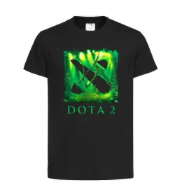 Дитяча футболка Dota 2 green Чорний фото