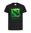 Детская футболка Dota 2 green Черный фото