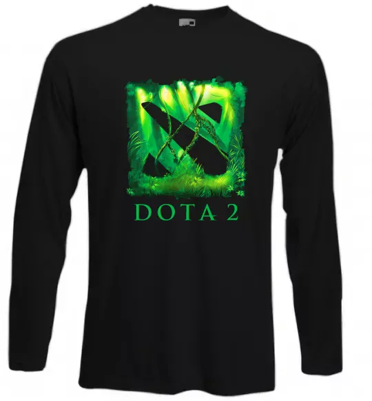 Лонгслив Dota 2 green Черный фото