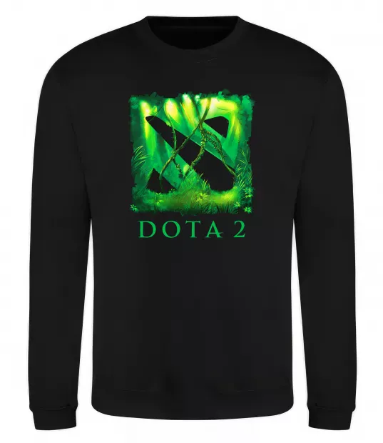 Свитшот Dota 2 green Черный фото