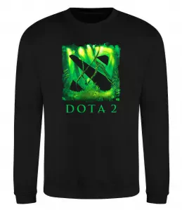 Свитшот Dota 2 green Черный фото