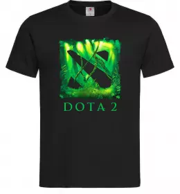 Мужская футболка Dota 2 green Черный фото